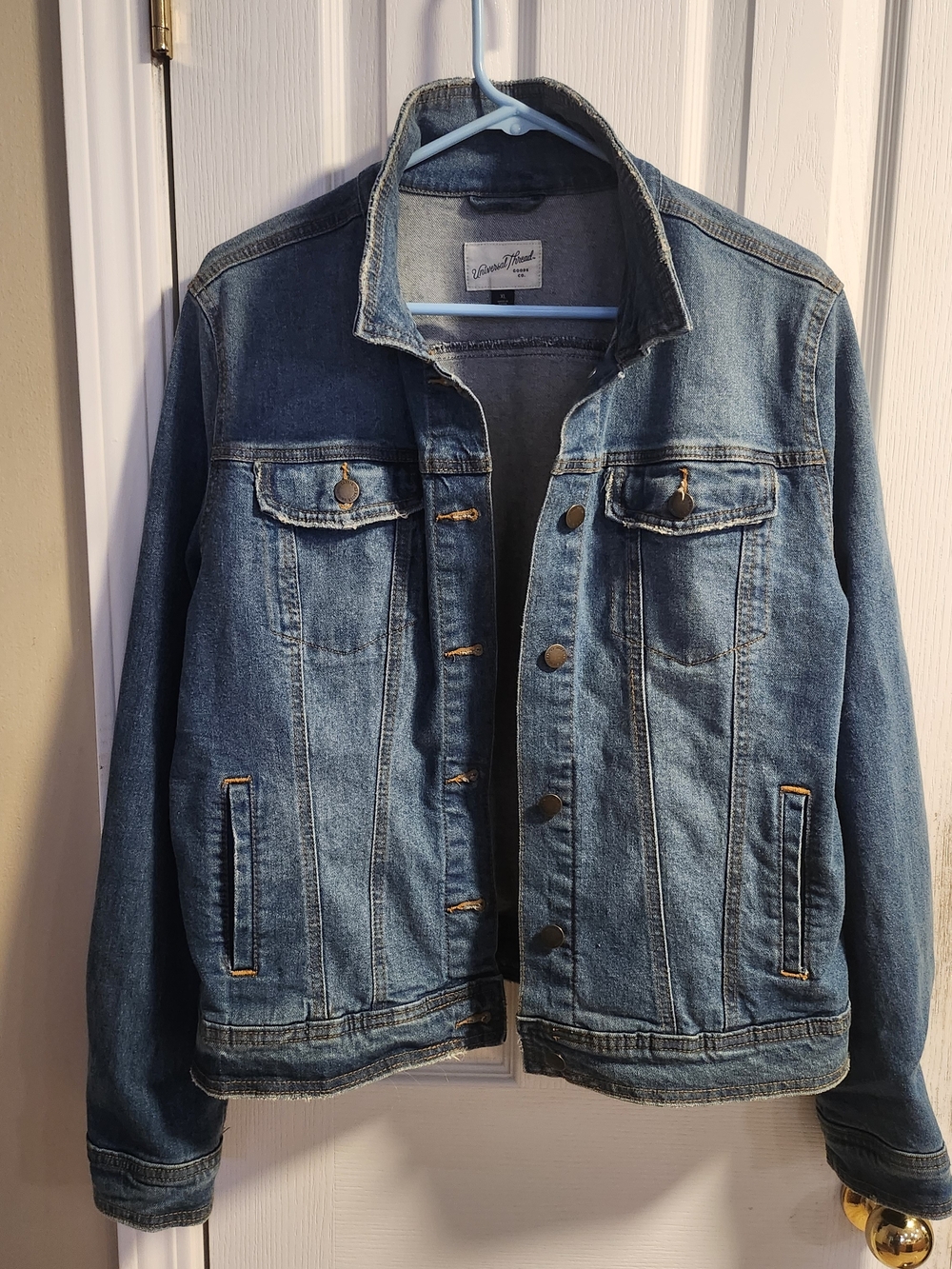 Universal Thread Medium Blue Denim Jacket with Buttons